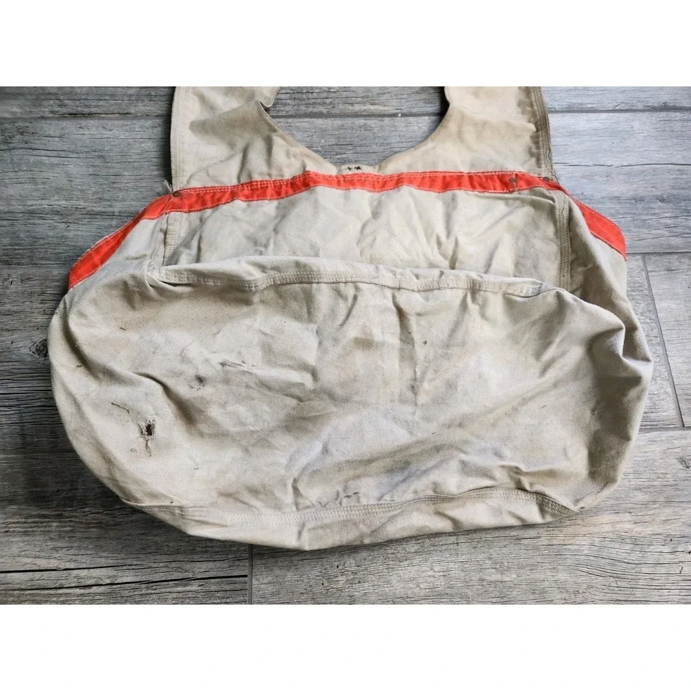 Vintage Columbus Dispatch Newspaper Bag Canvas Carrier Paper Boy Double‎ Sided